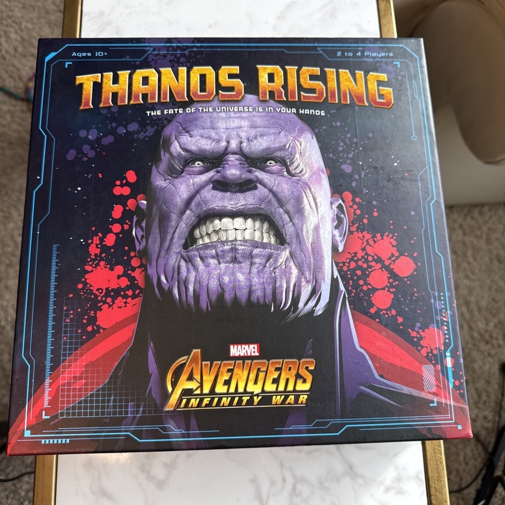 Open Box Never Played Thanos Rising Board Game Complete Marvel Avengers Infinity